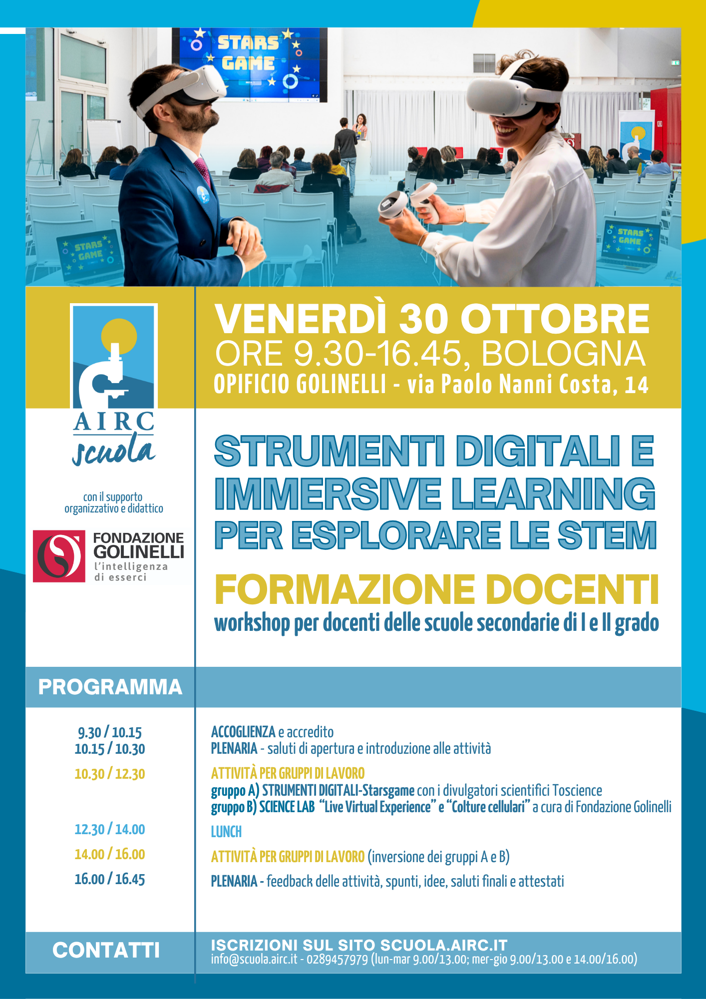 Scopri il programma completo dell'evento