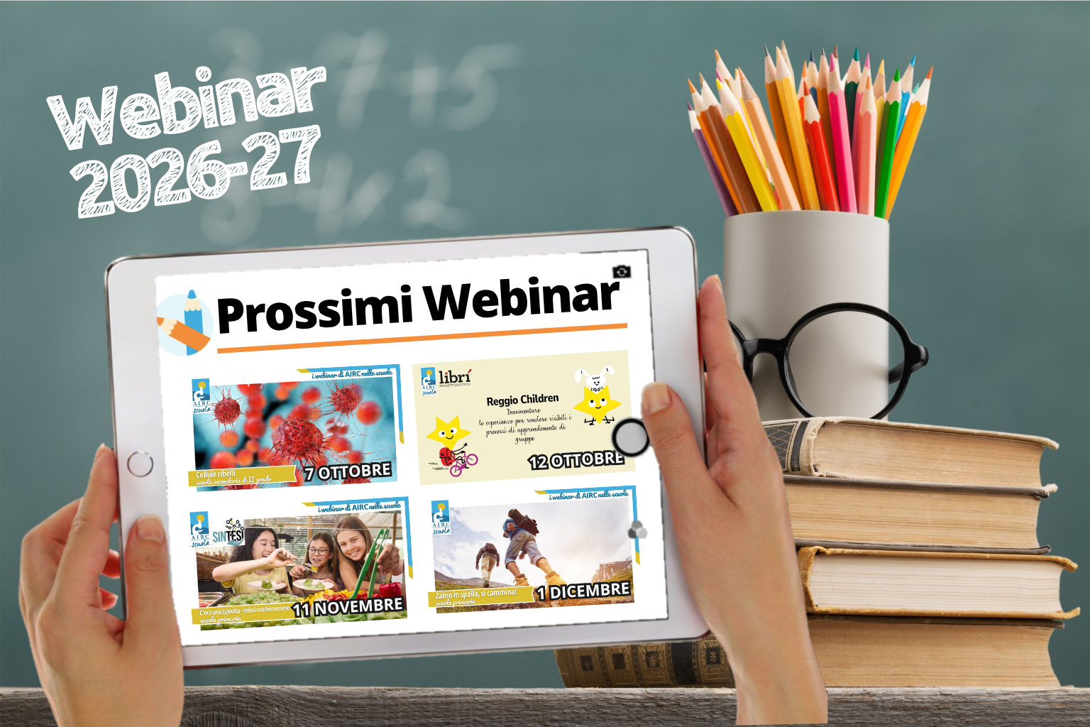 Ripartono i webinar di AIRC nelle scuole: il calendario dei nuovi appuntamenti live